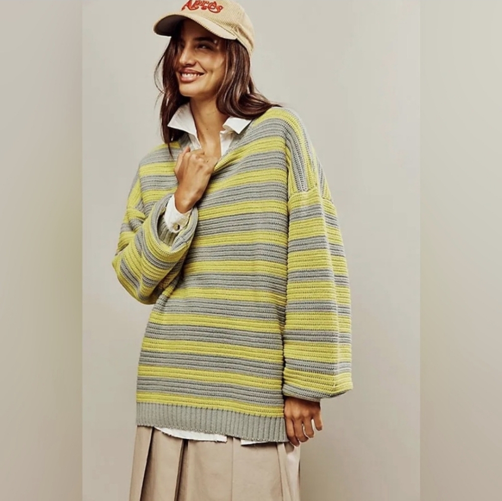#102- Free People Links Pullover Sweater